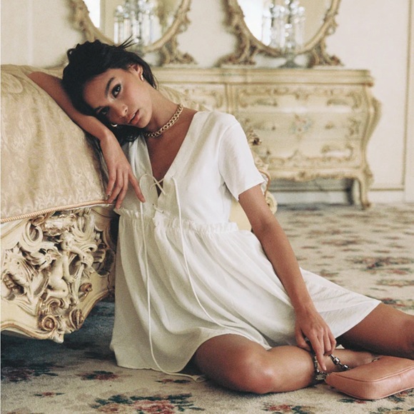 Princess Polly White Babydoll Dress - Picture 2 of 6